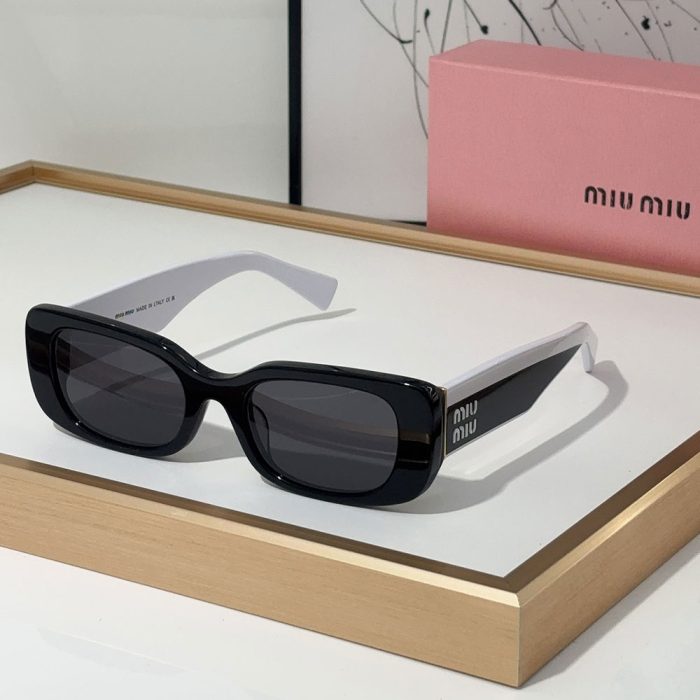 MIU MIU Mirror leg Logo Cat eye Sunglasses Top quality (Perfect Replica) - Image 6