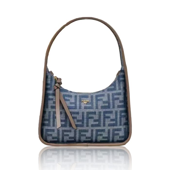 Fendi Fendessence Light blue FF denim fabric bag (Perfect Replica) - Image 2