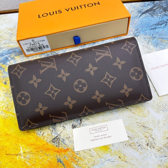 Louis Vuitton LV Brazza Flip Wallet N62665(Perfect Replica)