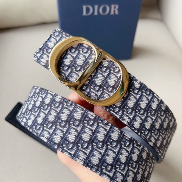 Dior Classic Printed Belt CD Steel Print 30MM - Image 3