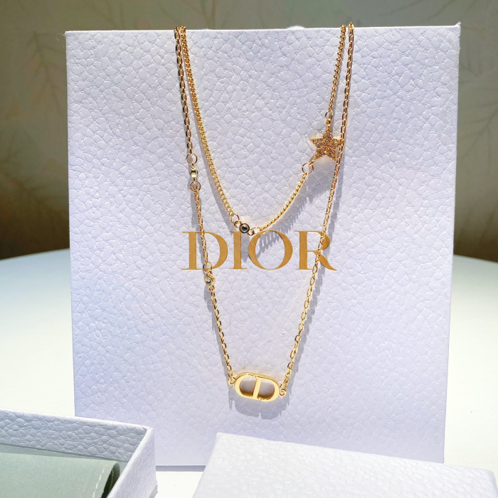 Dior Petit CD Double Necklace Accessories (Perfect Replica) - Image 3