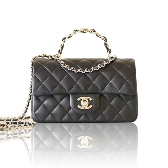 Chanel bag with handle and flap bags (Perfect Replica) - Image 2