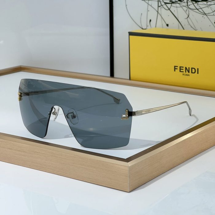 Fendi Aviator Rimless Sunglasses Top quality (Perfect Replica) - Image 4