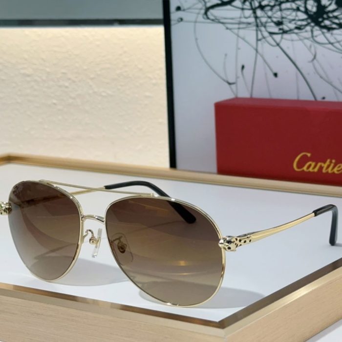 Cartier Metal frame Sunglasses Top quality (Perfect Replica) - Image 2