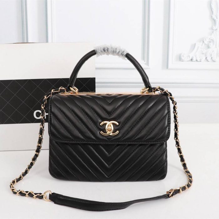 Chanel Flap Bag Trendy CC With Top Handle (Perfect Replica) - Image 4