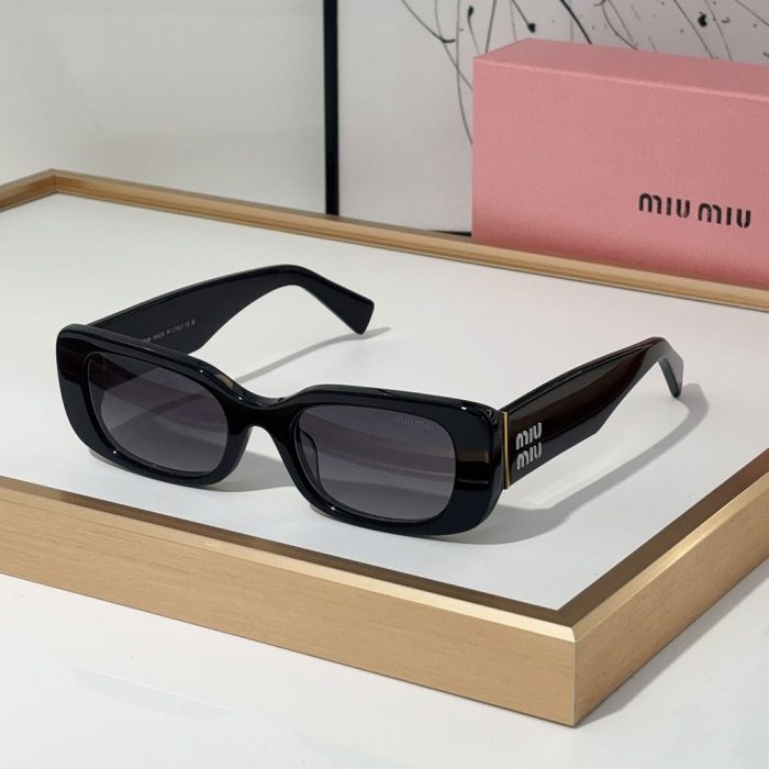 MIU MIU Mirror leg Logo Cat eye Sunglasses Top quality (Perfect Replica) - Image 7