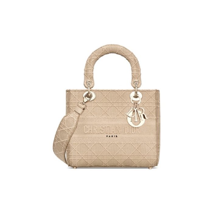 Dior Medium LADY Bag Cannage Embroidery(Perfect Replica) - Image 2