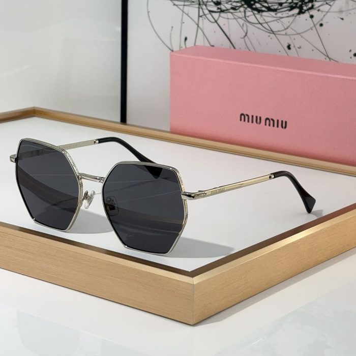 MIU MIU Polygon slim Frame Sunglasses Top quality (Perfect Replica) - Image 2