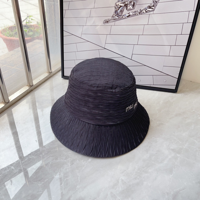 Miu Miu Textured Fisherman's Hat Sunhat (Perfect Replica) - Image 3