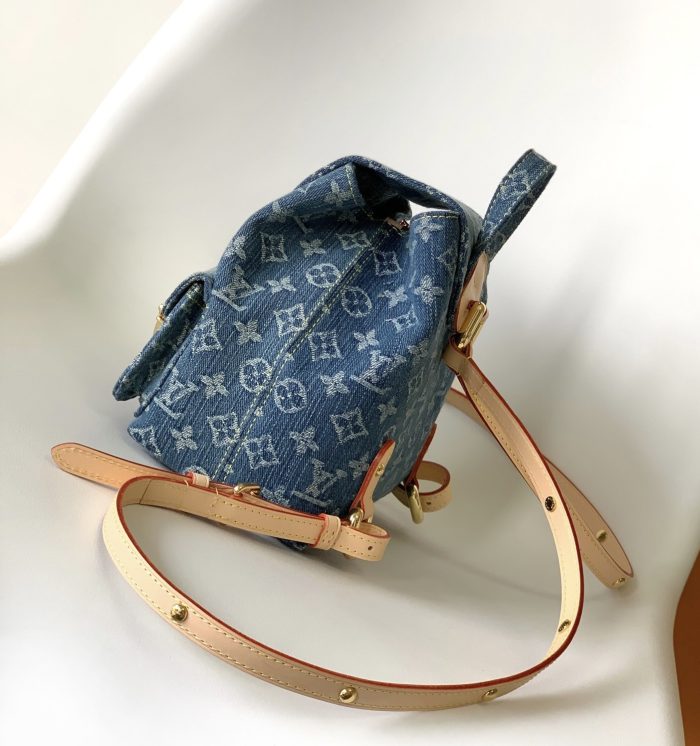 Louis Vuitton LV VENICE Denim Backpack M46836(Perfect Replica) - Image 4