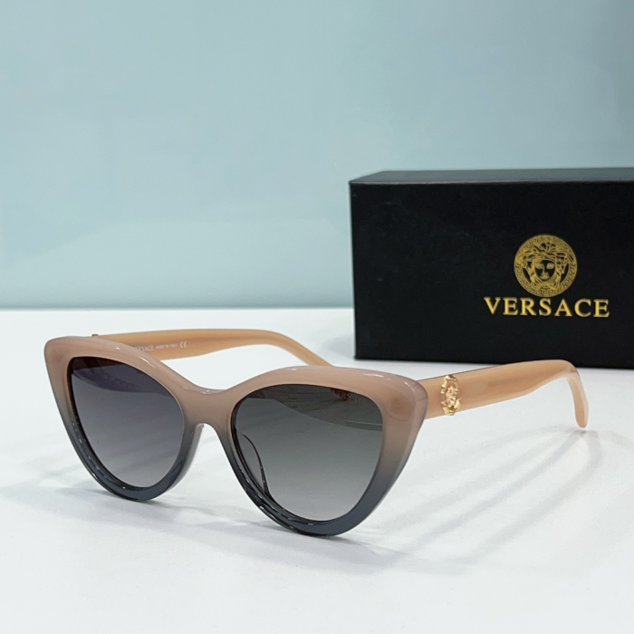 Versace Mirror leg Logo Cat-eye Sunglasses Top Quality(Perfect Replica) - Image 4