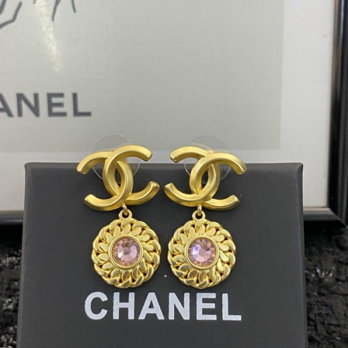 Chanel Diamond Drop Earrings