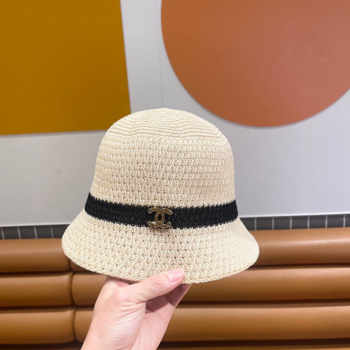 Chanel Knitted Hollow Breathable Fisherman's Hat Sunhat (Perfect Replica) - Image 3