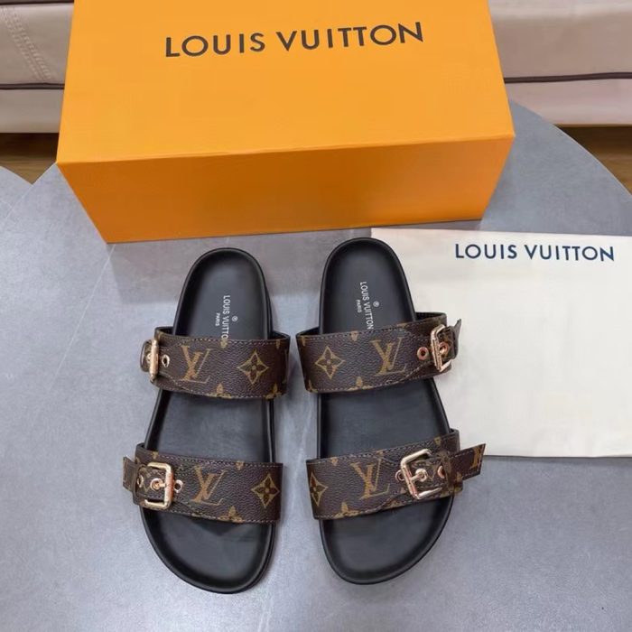 Louis Vuitton LV Bom Dia Fashion Flat Flip-flops Slide Sandal (Perfect Replica) - Image 7