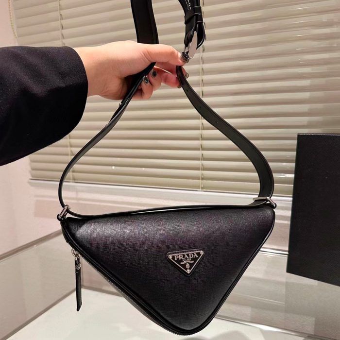 Prada Saffiano Triangle Waist Bag(Perfect Replica) - Image 6