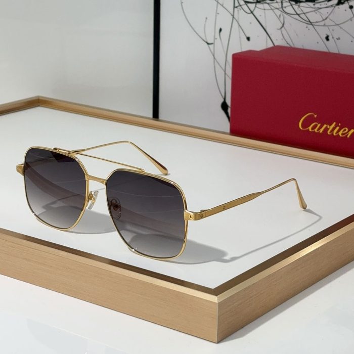 Cartier Slim Metal Frame sunglasses Top quality (Perfect Replica) - Image 6