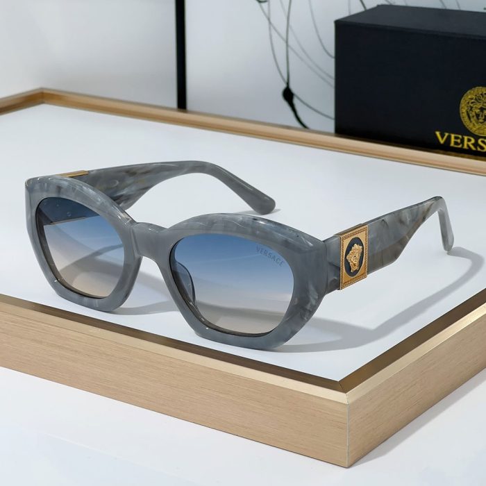 Versace Mirror leg Logo Plate Frame Sunglasses Top Quality(Perfect Replica) - Image 2