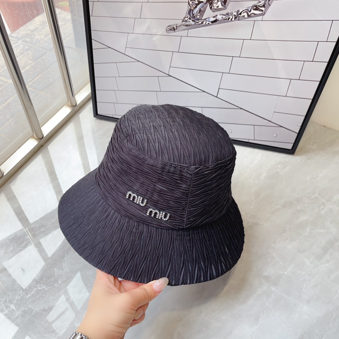 Miu Miu Textured Fisherman's Hat Sunhat (Perfect Replica) - Image 4