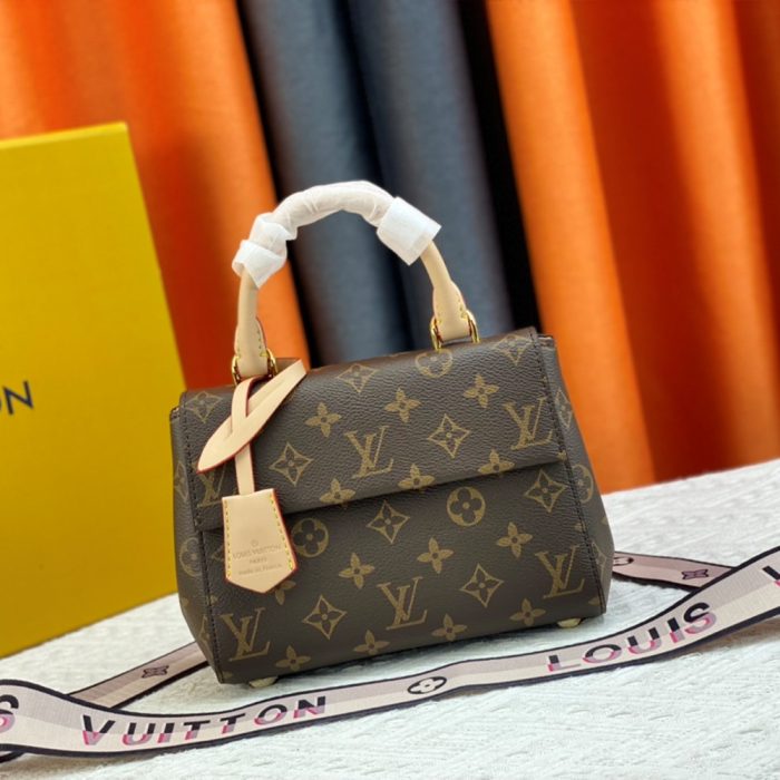 Louis Vuitton LV Cluny Leather Shoulder Crossbody Bag M46055&M46054 (Perfect Replica) - Image 3