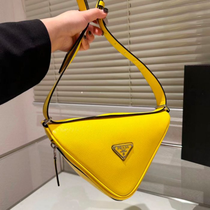 Prada Saffiano Triangle Waist Bag(Perfect Replica)