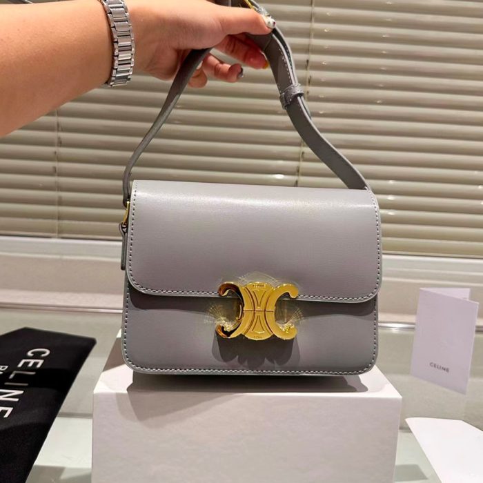 Celine Teen Triomphe Bag Small&Medium (Perfect Replica) - Image 9