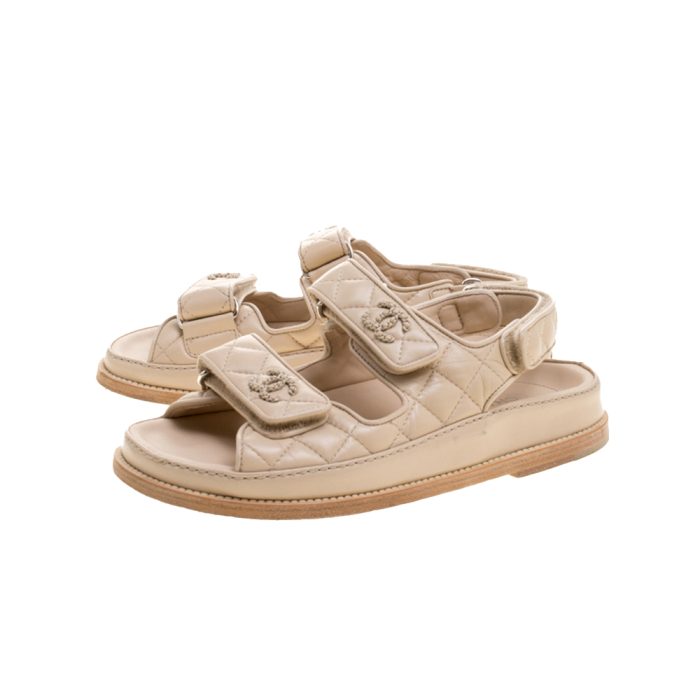 Chanel Velcro Slide Sandals Slippers Slide(Perfect Replica) - Image 2