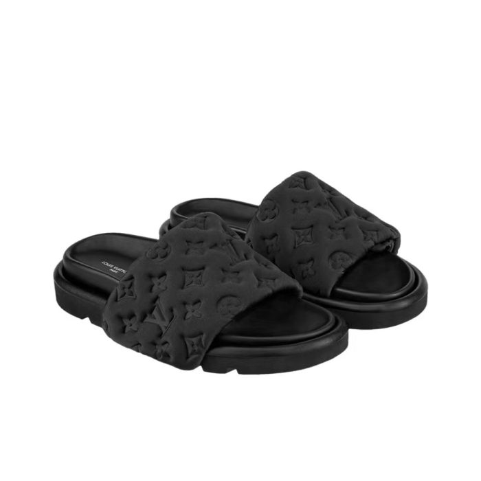 Louis Vuitton LV Pool Pillow Fashion Flat Flip-flops Slide Sandal (Perfect Replica) - Image 2