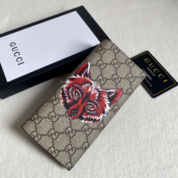 Gucci Unisex GG Supreme Printed Long Wallet£¨Perfect Replica£©