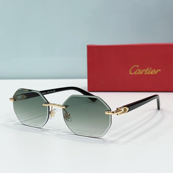 Cartier Metal Leg Rimless sunglasses Top quality (Perfect Replica) - Image 5