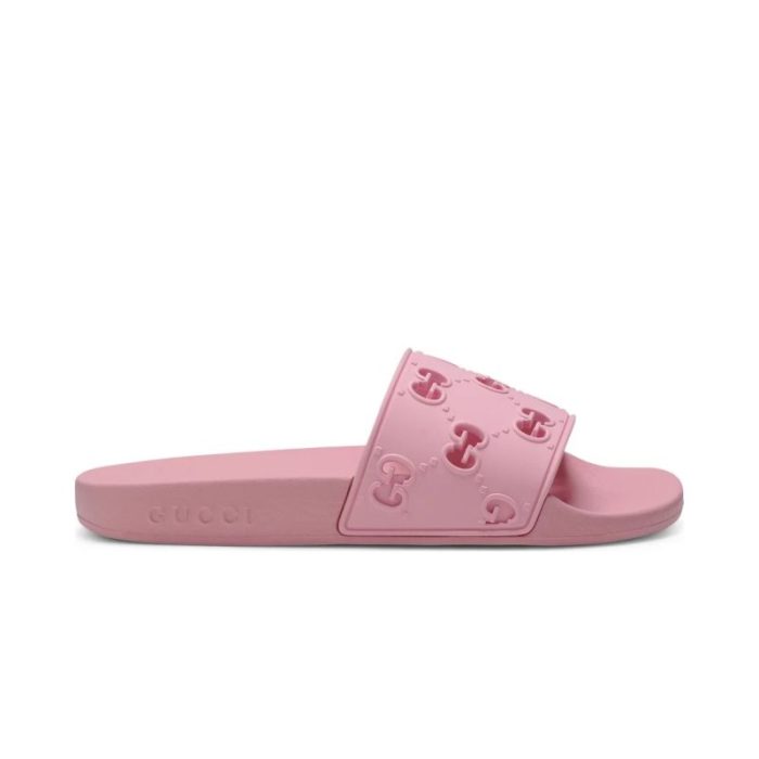 Gucci Womns GG Slide Rubber Sandals 573922 (Perfect Replica) - Image 3