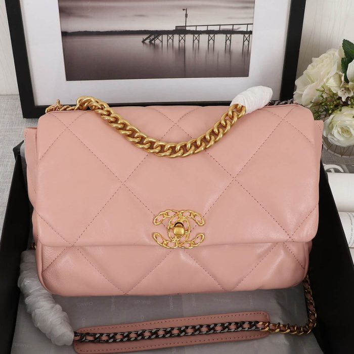 CHANEL 19 Flap Bag Small&Medium Chain Strap Shoulder Bag (Perfect Replica) - Image 5