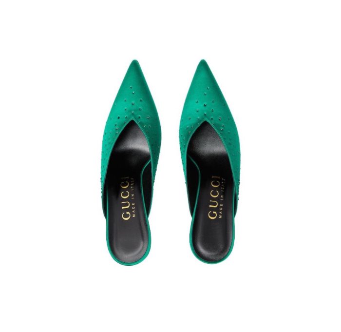 Gucci Pointed Toe High Heel Slippers Slide Sandal (Perfect Replica) - Image 3