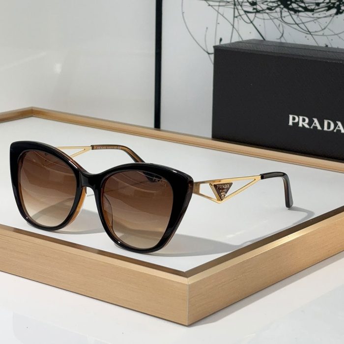 Prada Mirror leg Hollowed Out Stereoscopic Logo sunglasses Top quality (Perfect Replica) - Image 5