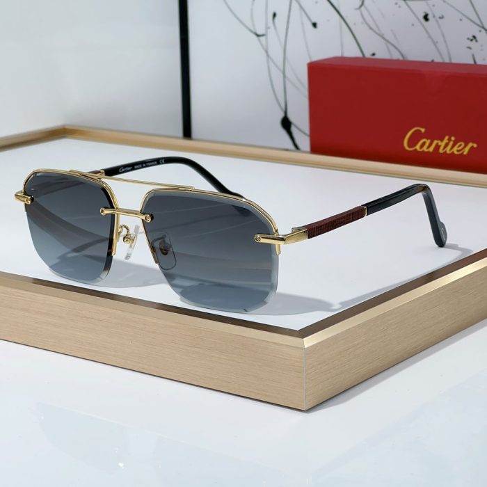 Cartier Metal Color Matching Mirror Legs Sunglasses Top quality (Perfect Replica) - Image 7