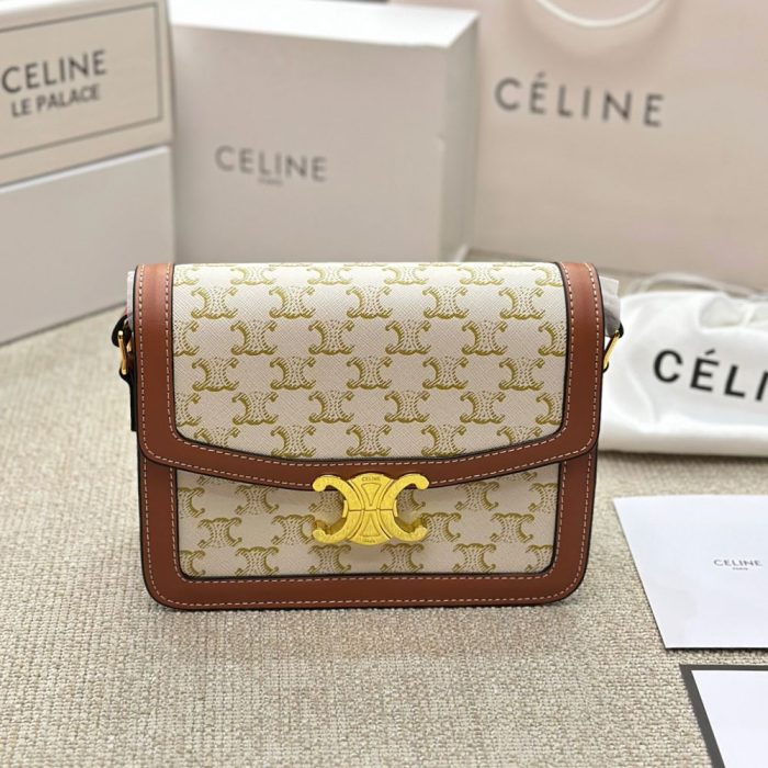 CELINE Triomphe Shoulder Bag Small&Medium(Perfect Replica) - Image 4