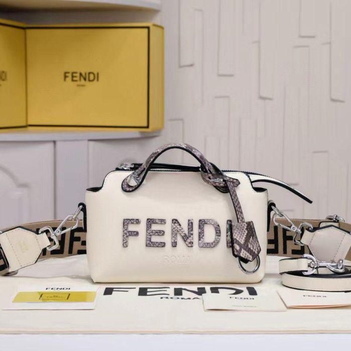 FENDI By The Way Mini Leather Boston Bag(Perfect Replica) - Image 5