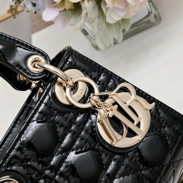 Dior Mini Lady Bag - Lacquered Calfskin (Perfect Replica) - Image 6