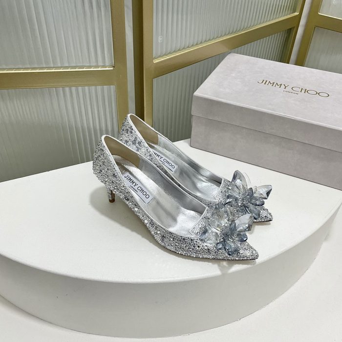 Jimmy Choo Allure Crystal Point Slide Sandal (Perfect Replica) - Image 3