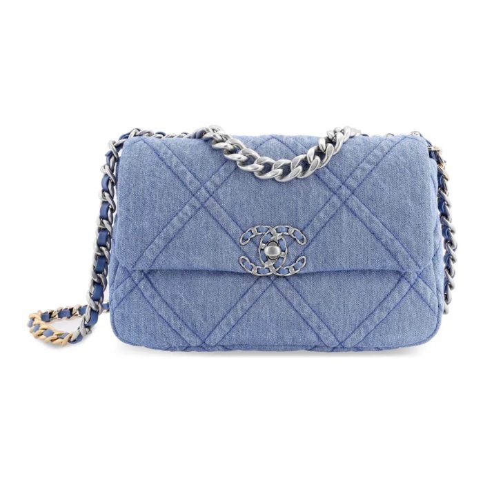 Chanel 19Bag Denim Canvas Handle Crossbody Bag(Perfect Replica) - Image 2