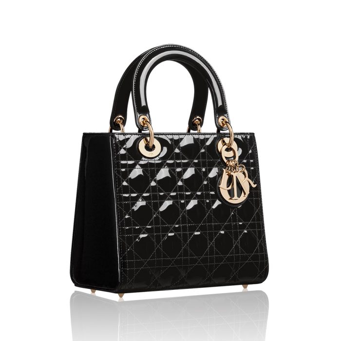 Dior Medium Lady Bag - Lacquered Calfskin (Perfect Replica) - Image 2