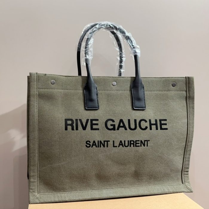 Saint Laurent YSL Rive Gauche canvas tote bag (Perfect Replica) - Image 7