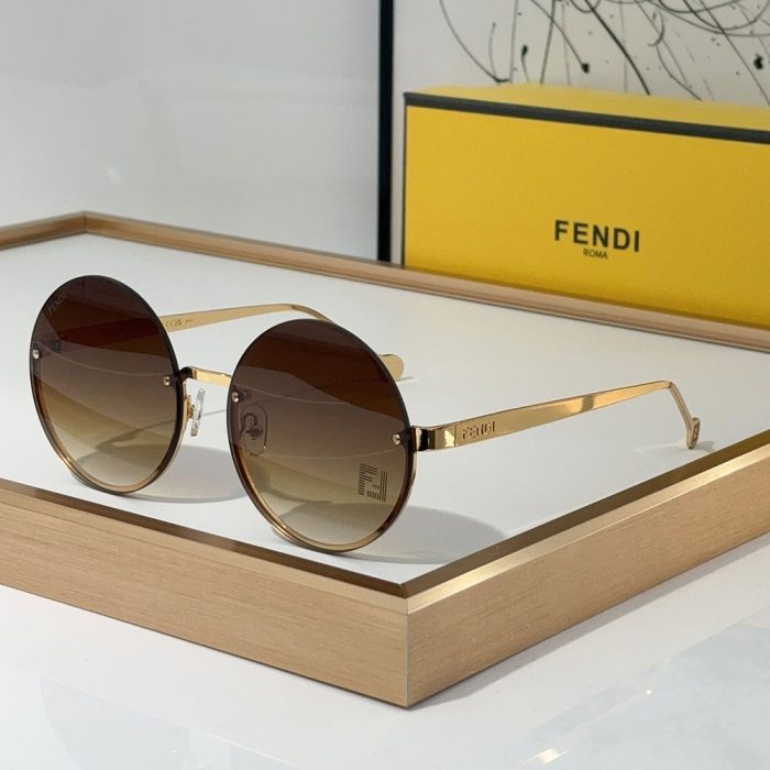 Fendi Lightweight Round Sunglasses Top quality (Perfect Replica) - Image 4