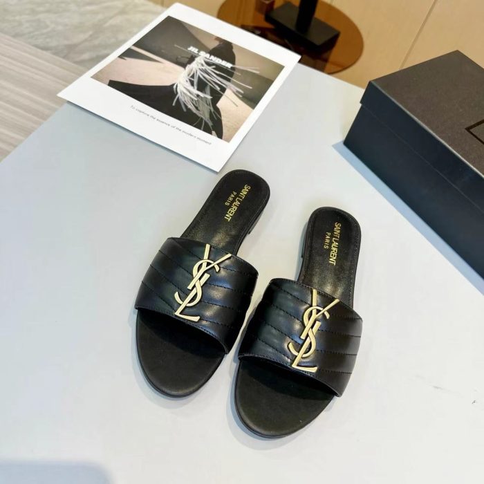 YSL Saint Laurent Gold Label Slippers (Perfect Replica)