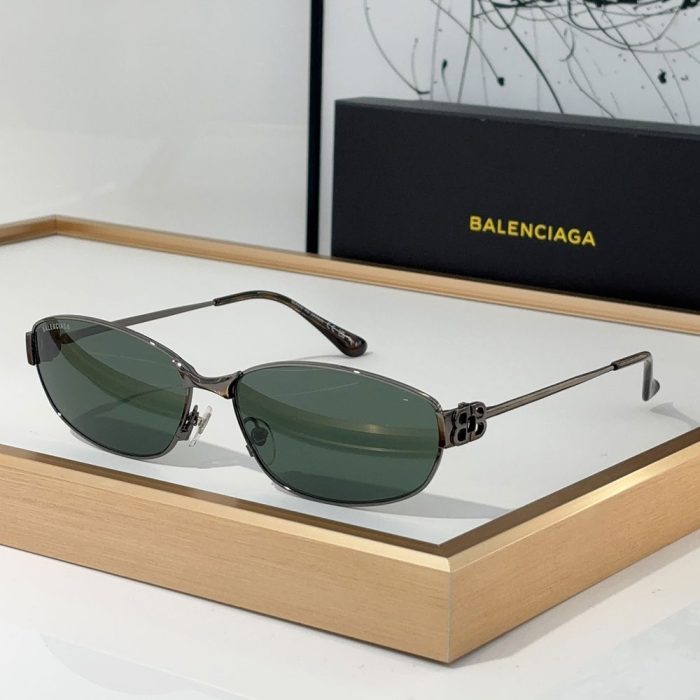 Balenciaga Metal Mirror leg hollowed Out B Letter Logo sunglasses Top quality (Perfect Replica) - Image 3