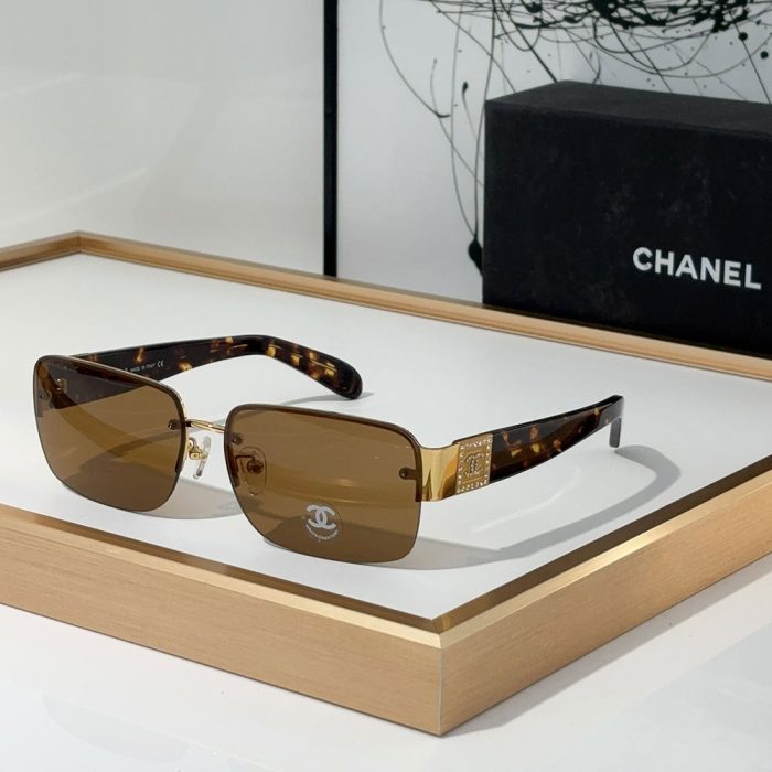 Chanel Half frame Sunglasses Top quality (Perfect Replica) - Image 2