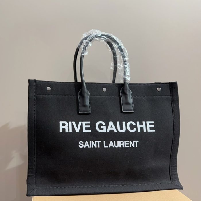 Saint Laurent YSL Rive Gauche canvas tote bag (Perfect Replica) - Image 4