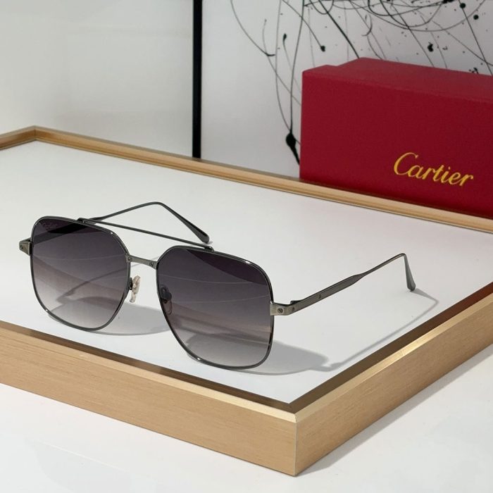 Cartier Slim Metal Frame sunglasses Top quality (Perfect Replica)