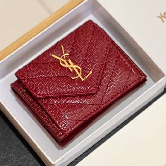 Saint Laurent YSL Leather Card Holder (Perfect Replica) - Image 3