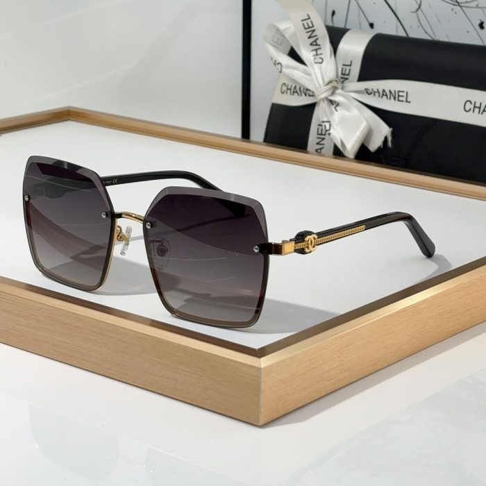 Chanel Fashion half Frame Sunglasses Top quality (Perfect Replica) - Image 3