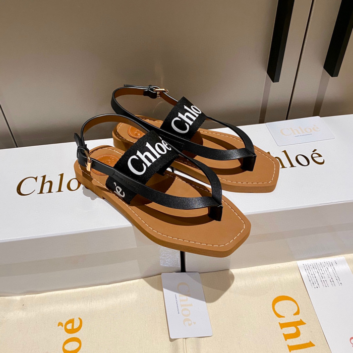 Chloe Logo Flip-flops Shoes Sandal (Perfect Replica) - Image 4